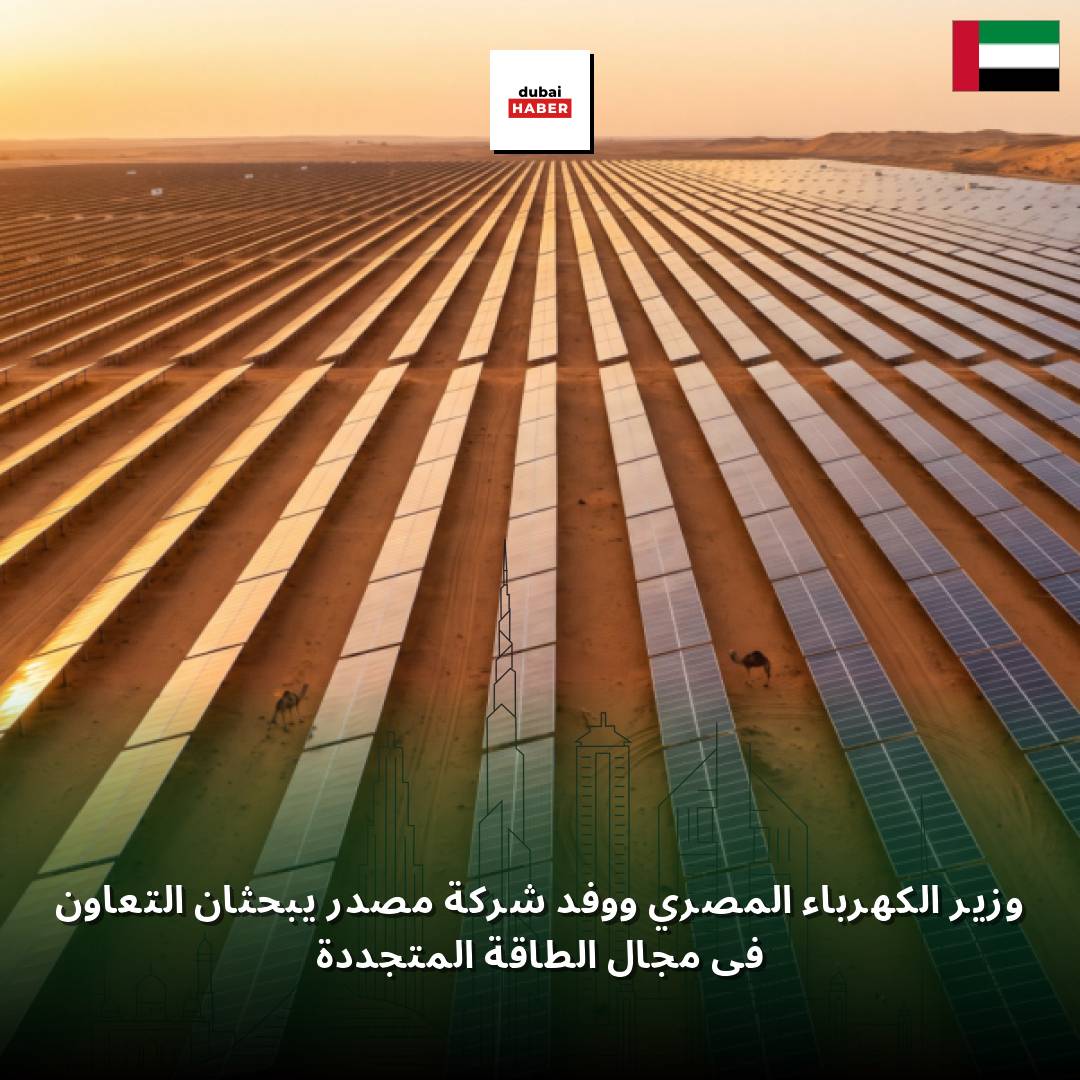 وزير الكهرباء المصري ووفد شركة مصدر يبحثان التعاون في مجال الطاقة المتجددة