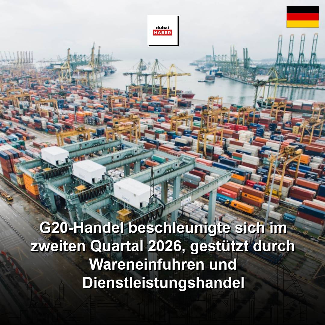 G20-Handel beschleunigte sich im zweiten Quartal 2026, gestützt durch Wareneinfuhren und Dienstleistungshandel