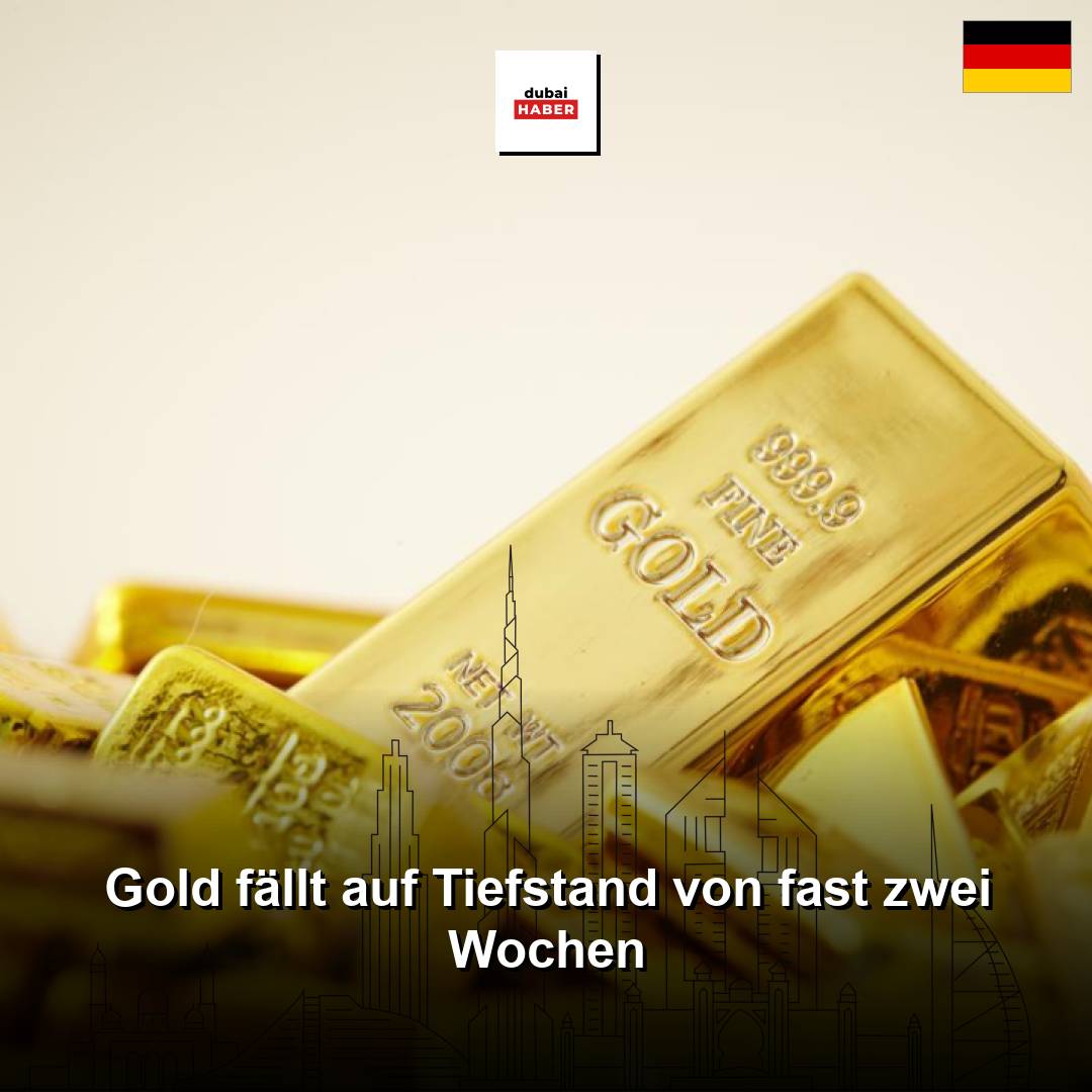Gold fällt auf Tiefstand von fast zwei Wochen