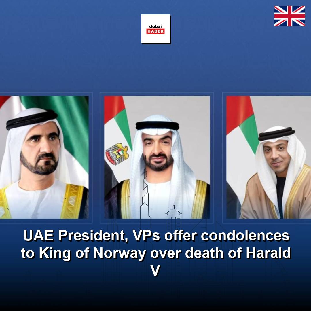UAE President, VPs offer condolences to King of Norway over death of Harald V
