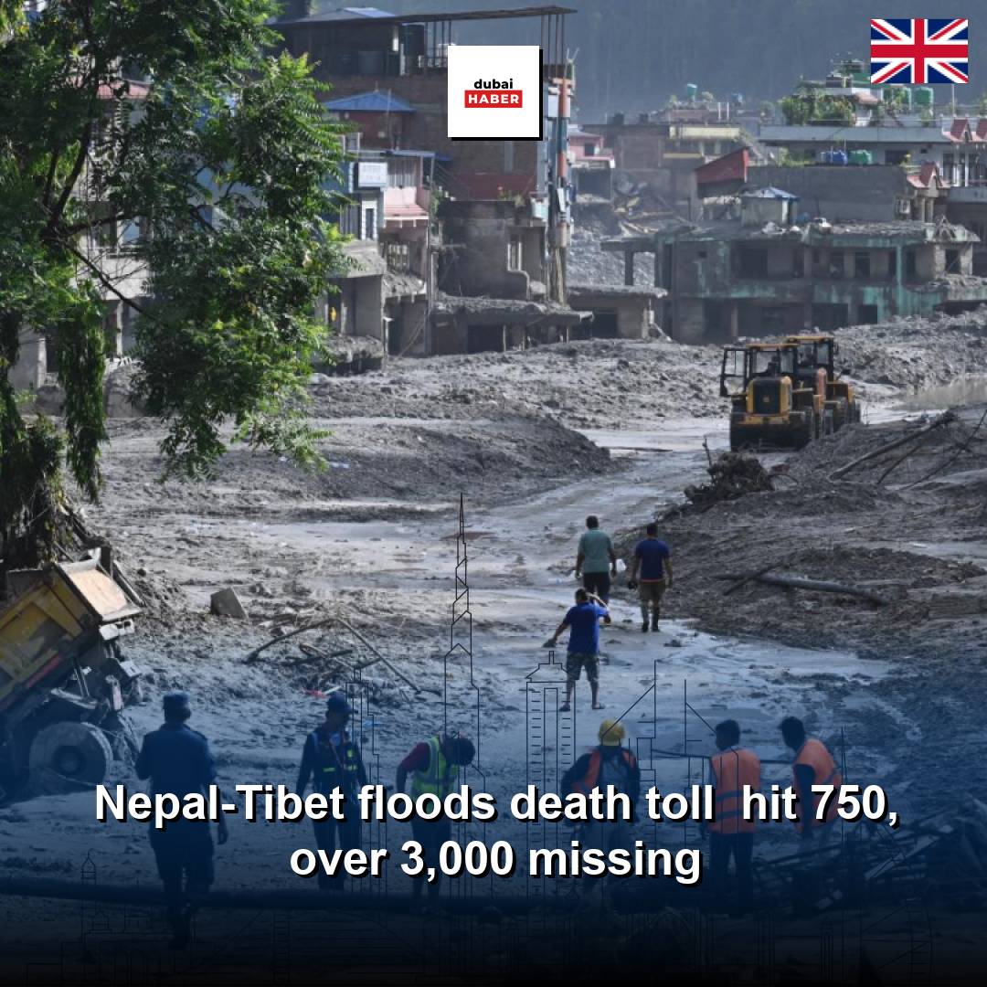 Nepal-Tibet floods death toll  hit 750, over 3,000 missing