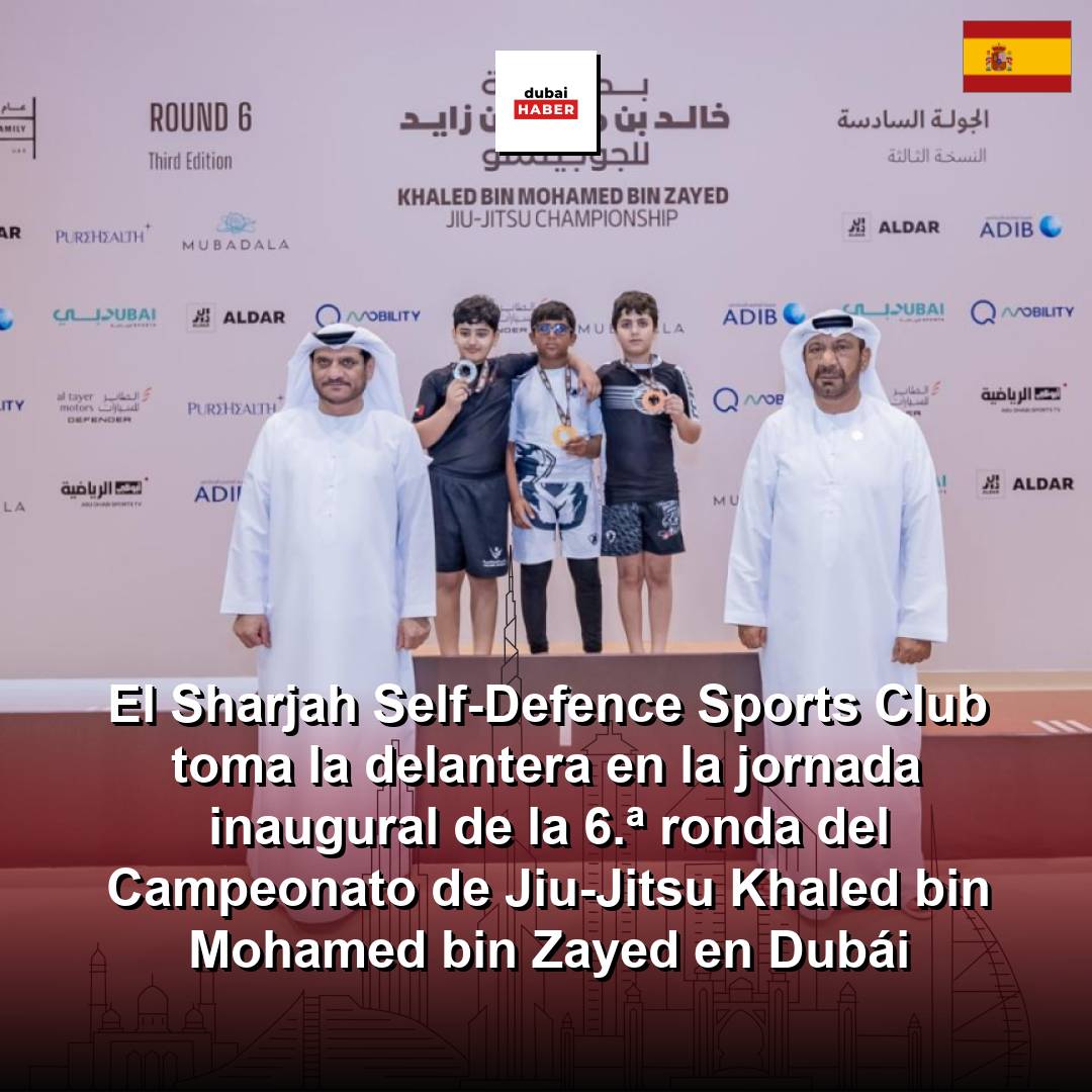 El Sharjah Self-Defence Sports Club toma la delantera en la jornada inaugural de la 6.ª ronda del Campeonato de Jiu-Jitsu Khaled bin Mohamed bin Zayed en Dubái
