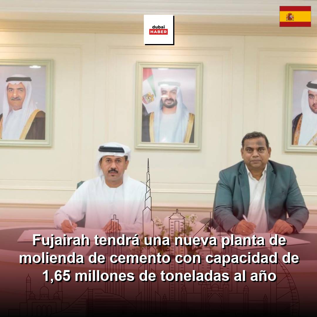 Fujairah tendrá una nueva planta de molienda de cemento con capacidad de 1,65 millones de toneladas al año