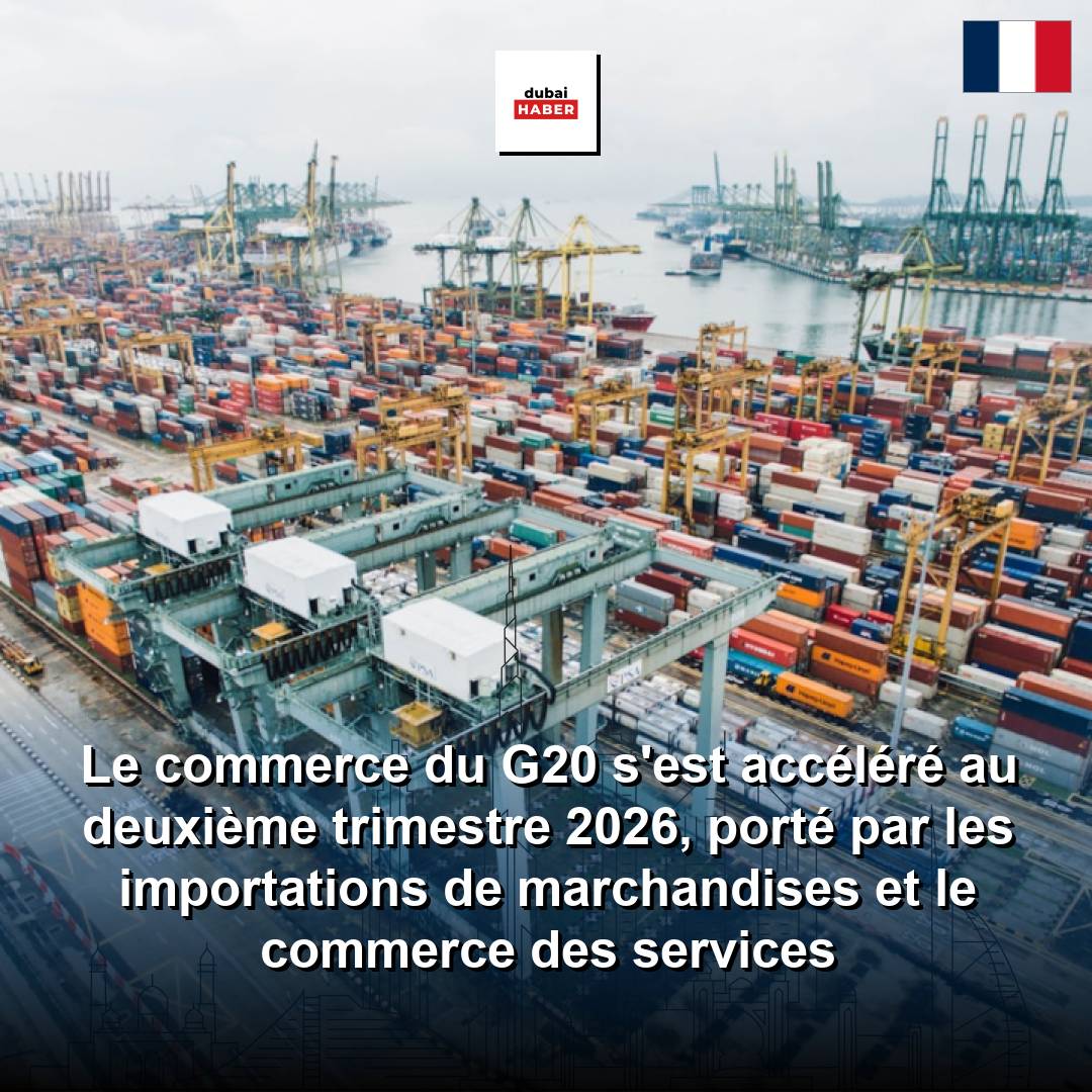 Le commerce du G20 s'est accéléré au deuxième trimestre 2026, porté par les importations de marchandises et le commerce des services