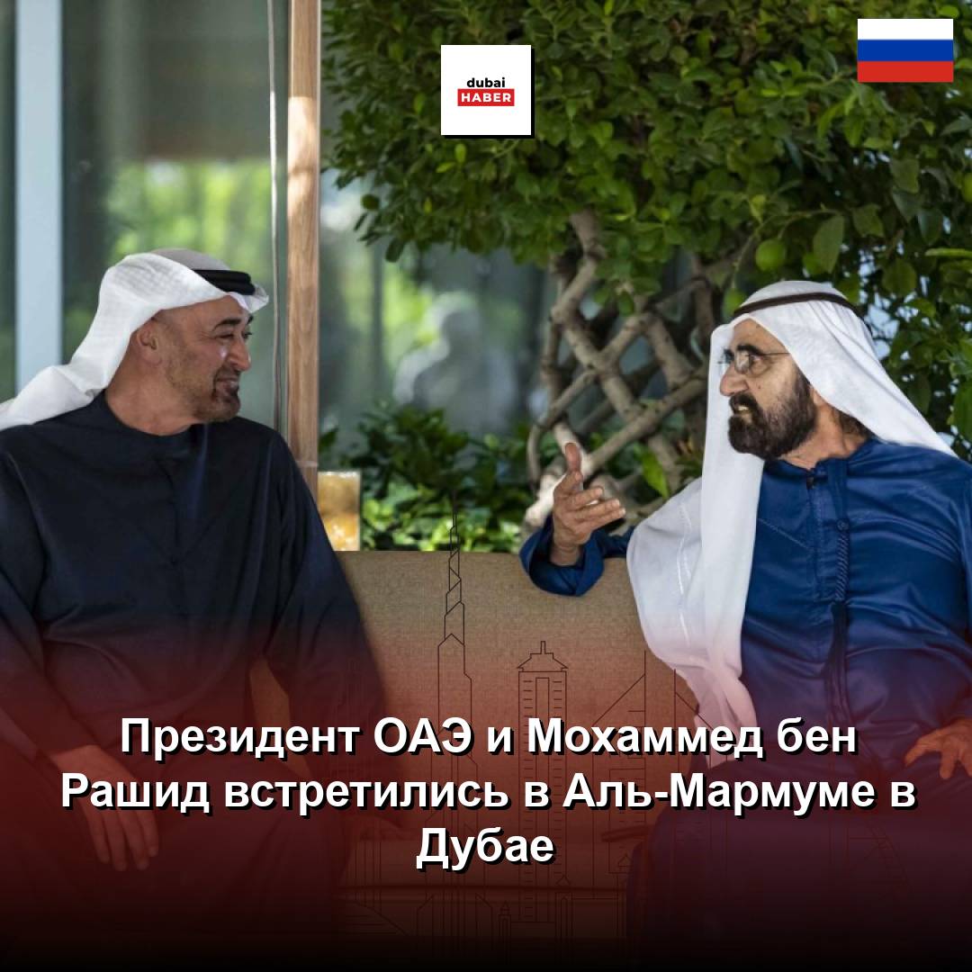 Президент ОАЭ и Мохаммед бен Рашид встретились в Аль-Мармуме в Дубае