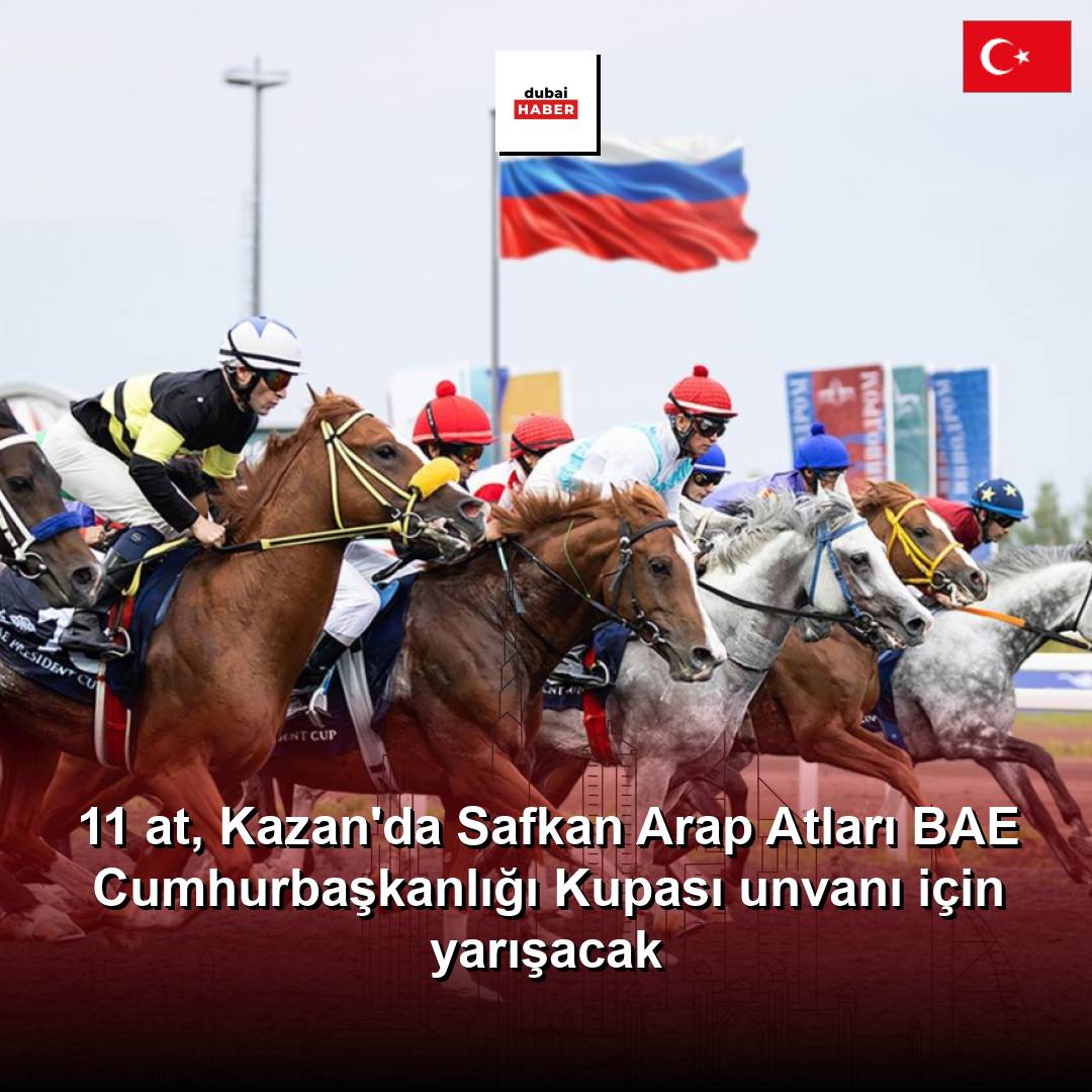 11 at, Kazan'da Safkan Arap Atları BAE Cumhurbaşkanlığı Kupası unvanı için yarışacak