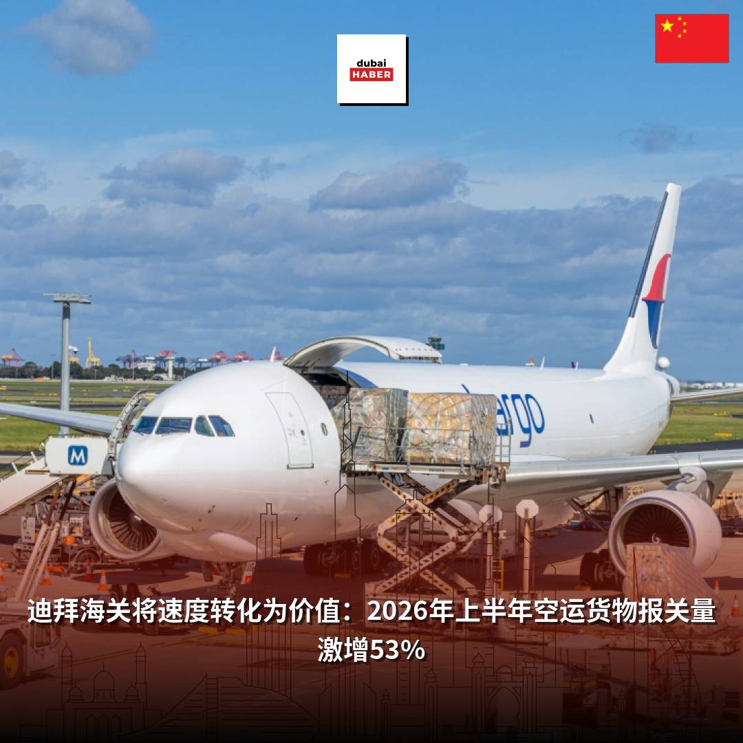 迪拜海关将速度转化为价值：2026年上半年空运货物报关量激增53%