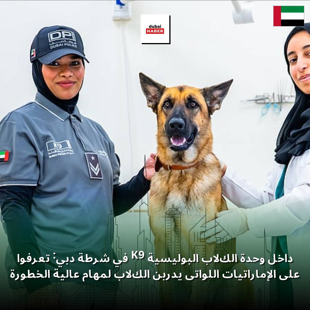داخل وحدة الكلاب البوليسية K9 في شرطة دبي: تعرفوا على الإماراتيات اللواتي يدربن الكلاب لمهام عالية الخطورة