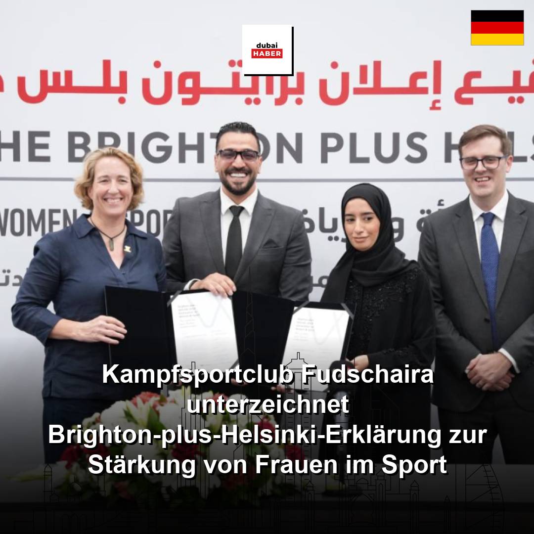 Kampfsportclub Fudschaira unterzeichnet Brighton-plus-Helsinki-Erklärung zur Stärkung von Frauen im Sport