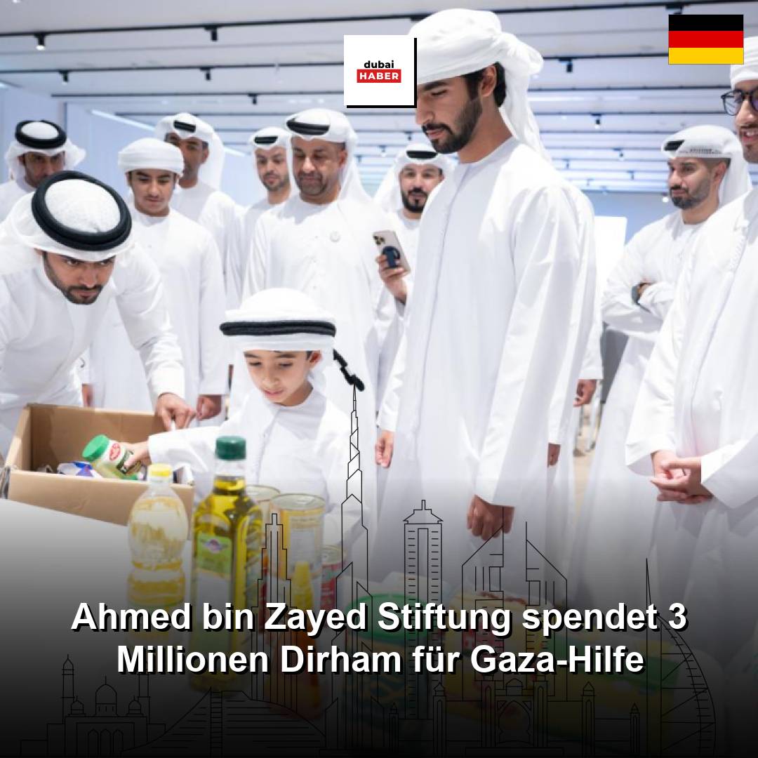 Ahmed bin Zayed Stiftung spendet 3 Millionen Dirham für Gaza-Hilfe