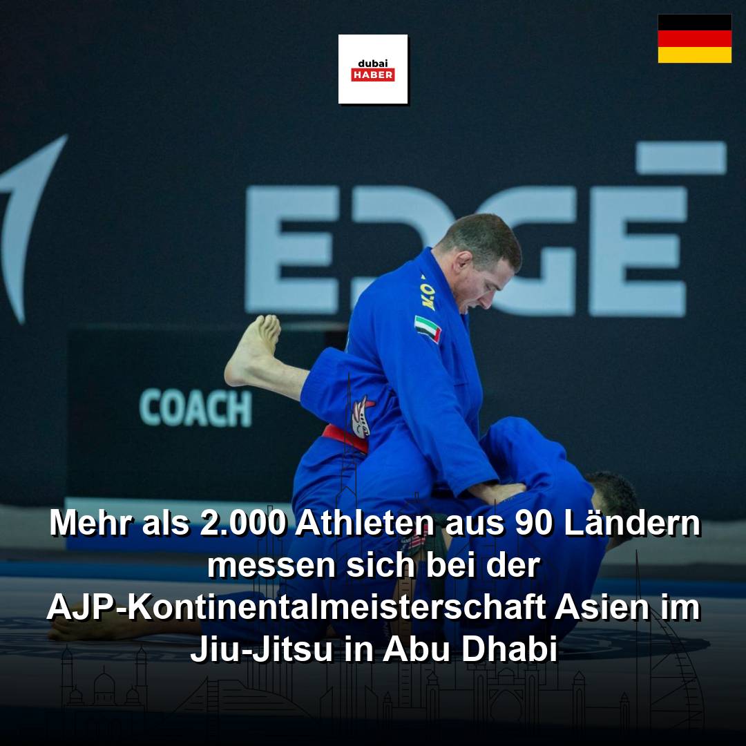 Mehr als 2.000 Athleten aus 90 Ländern messen sich bei der AJP-Kontinentalmeisterschaft Asien im Jiu-Jitsu in Abu Dhabi