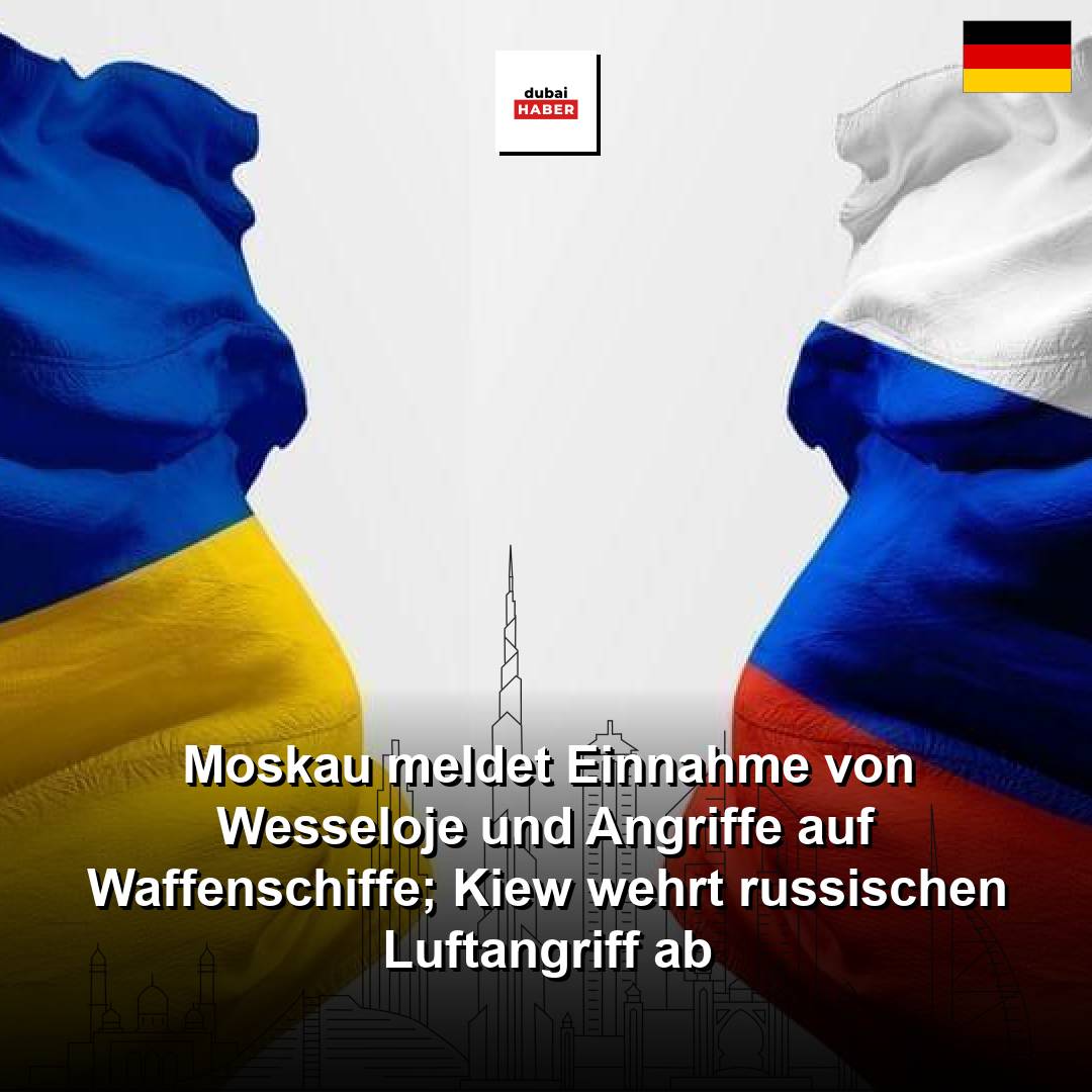 Moskau meldet Einnahme von Wesseloje und Angriffe auf Waffenschiffe; Kiew wehrt russischen Luftangriff ab