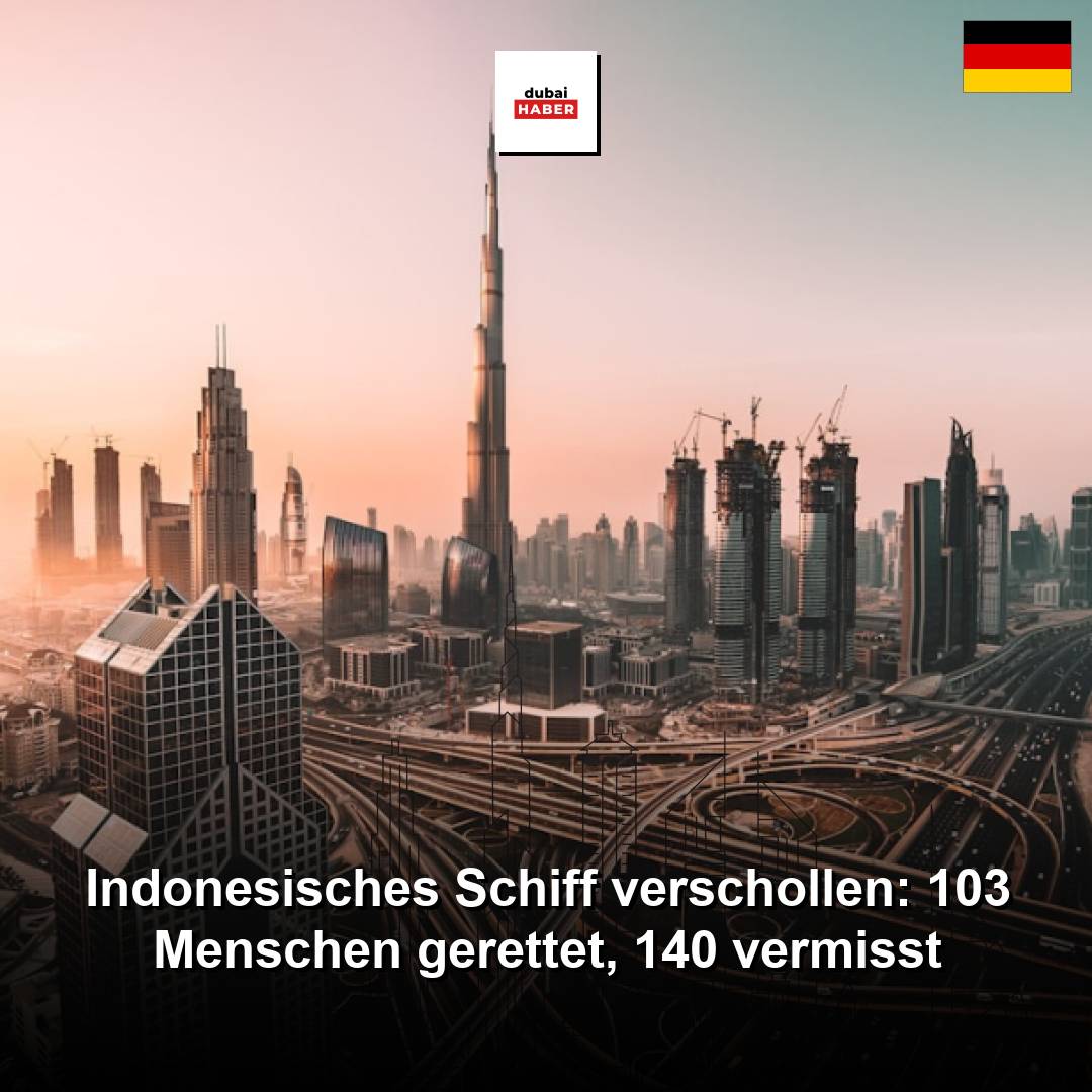 Indonesisches Schiff verschollen: 103 Menschen gerettet, 140 vermisst