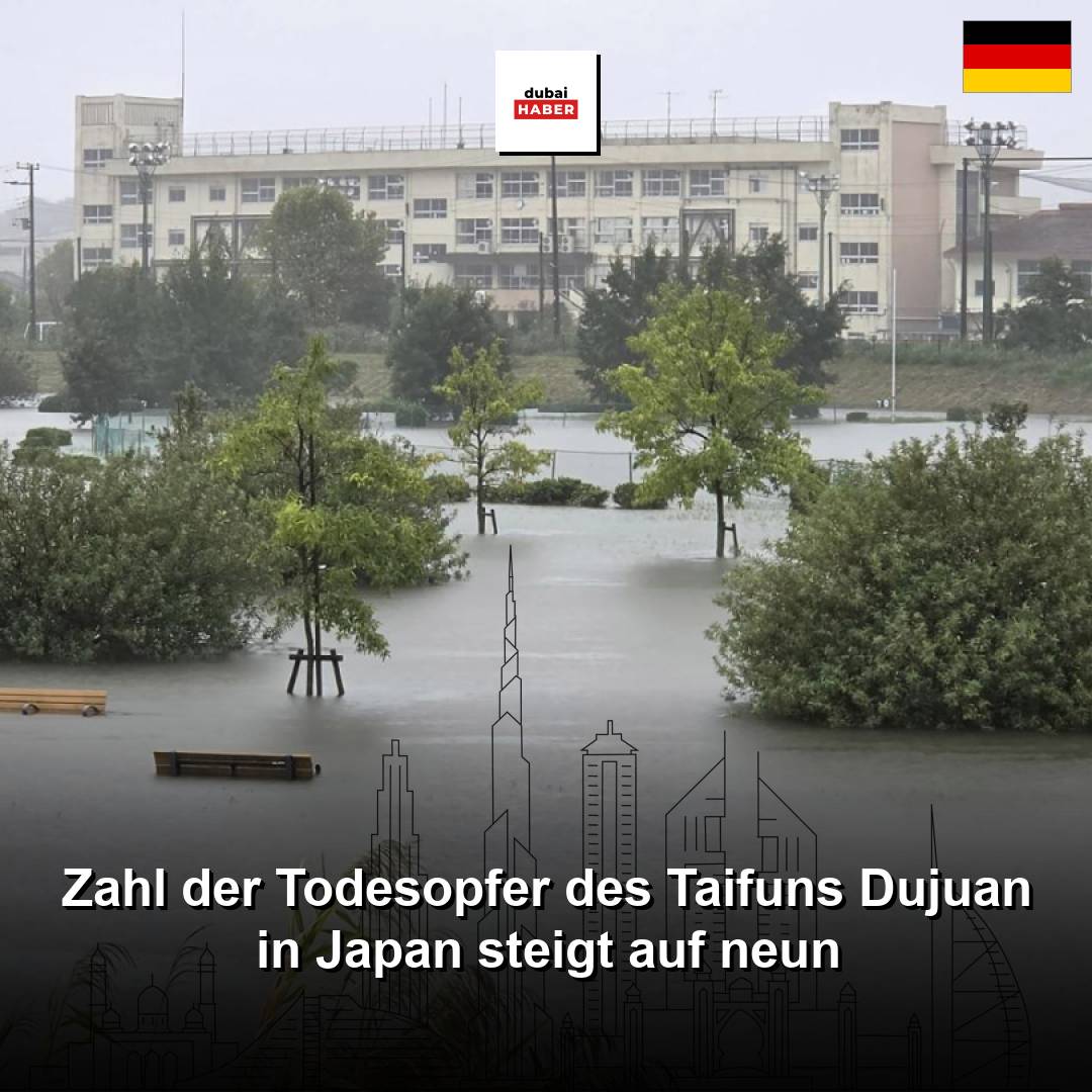 Zahl der Todesopfer des Taifuns Dujuan in Japan steigt auf neun
