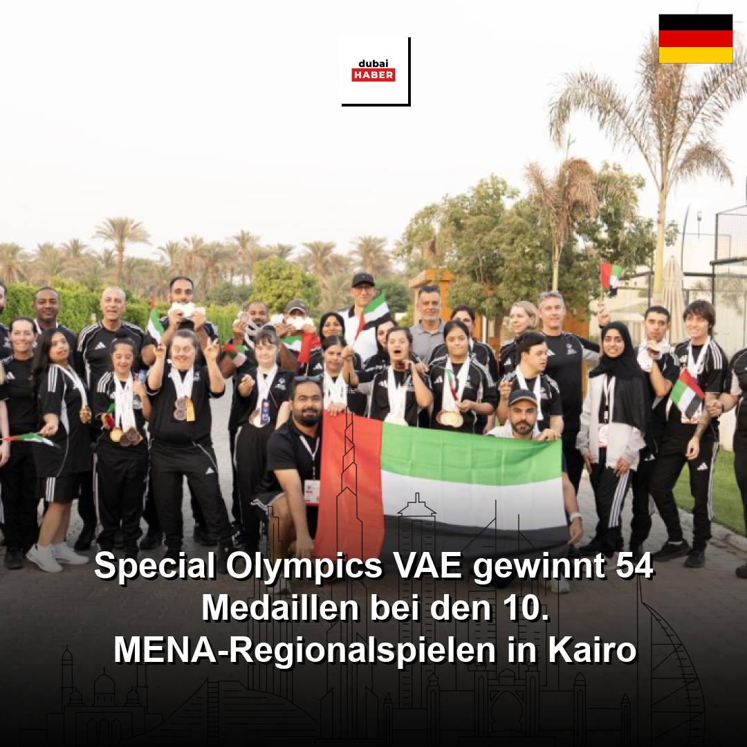 Special Olympics VAE gewinnt 54 Medaillen bei den 10. MENA-Regionalspielen in Kairo