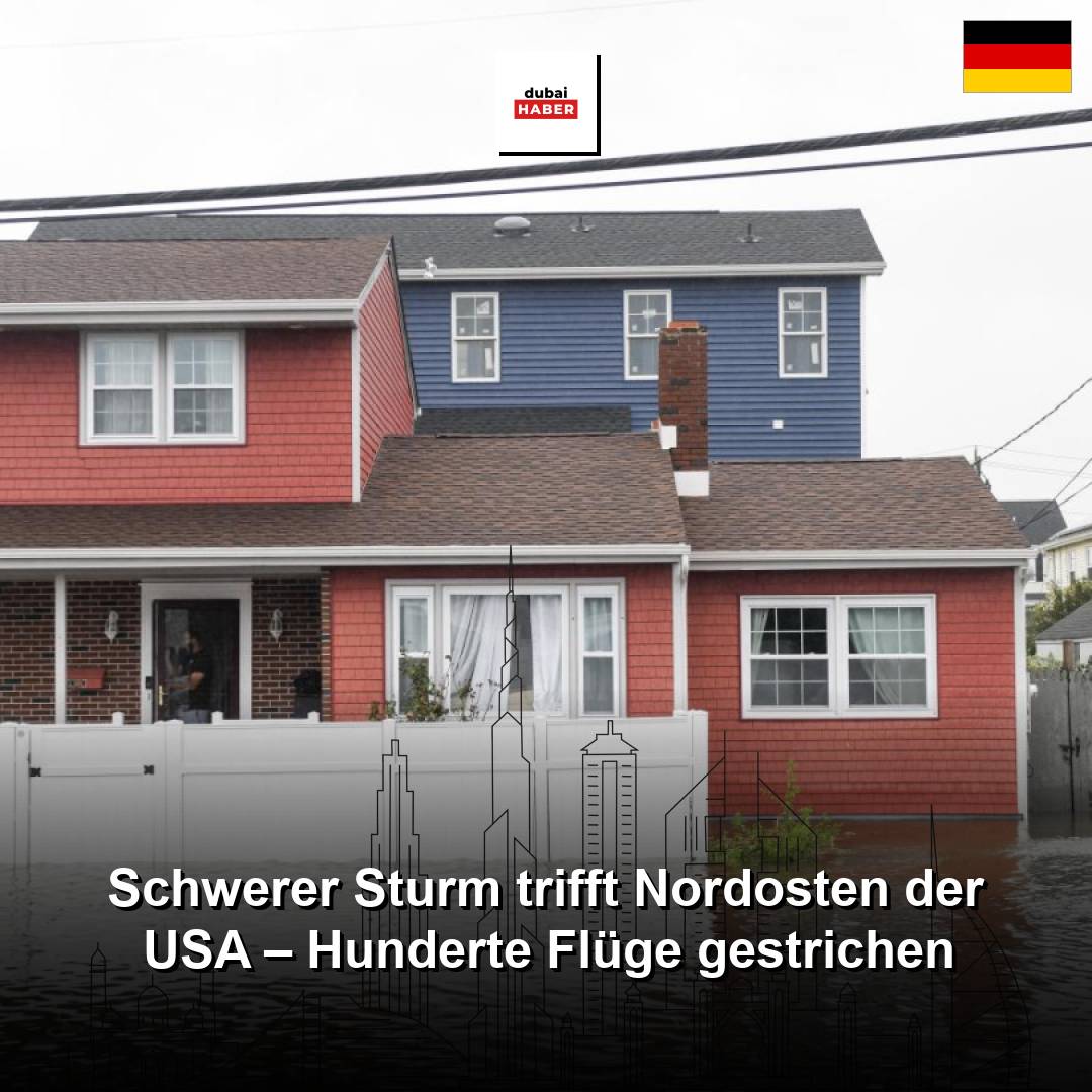 Schwerer Sturm trifft Nordosten der USA – Hunderte Flüge gestrichen