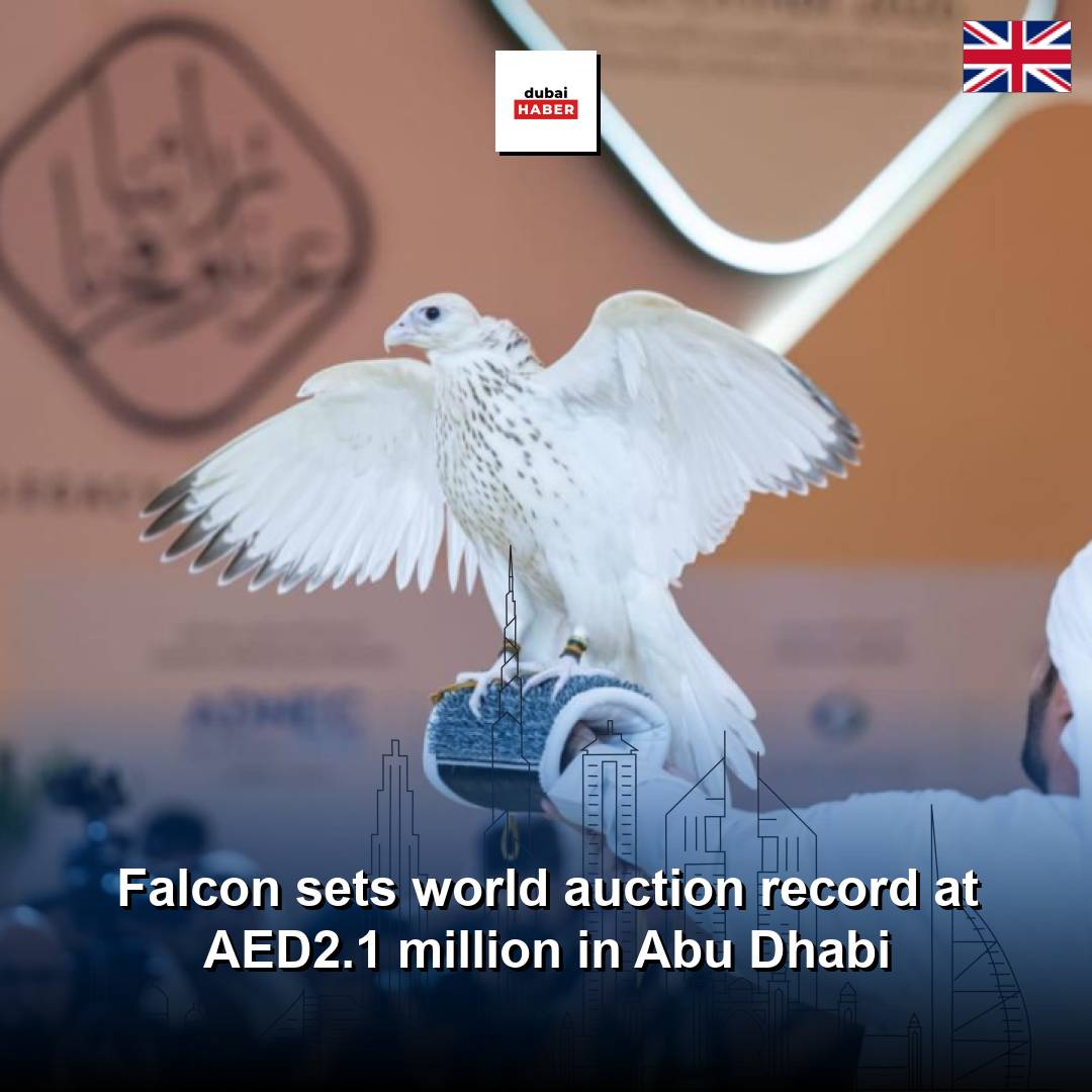 Falcon sets world auction record at AED2.1 million in Abu Dhabi