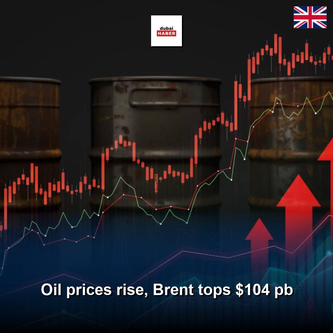 Oil prices rise, Brent tops $104 pb
