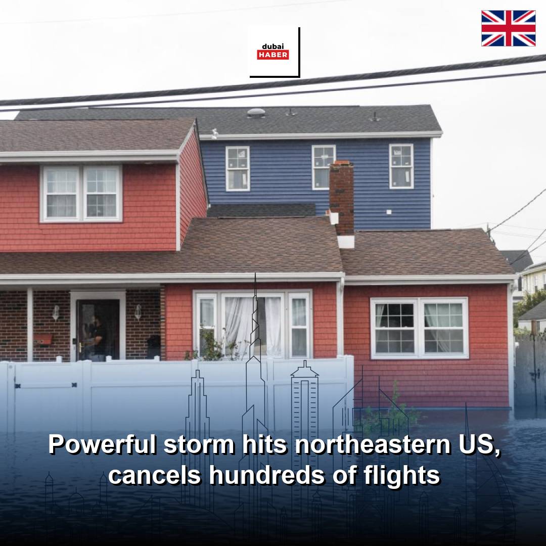 Powerful storm hits northeastern US, cancels hundreds of flights