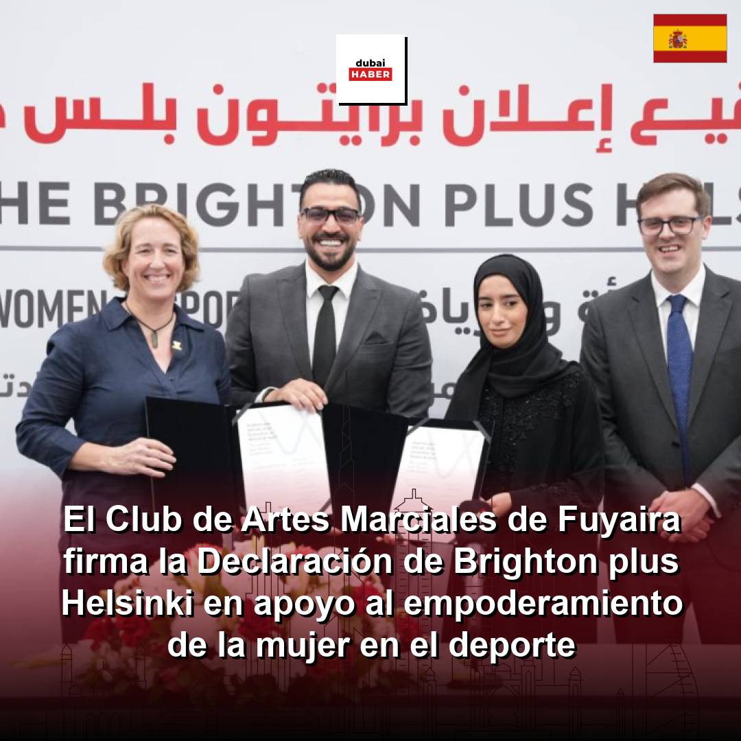 El Club de Artes Marciales de Fuyaira firma la Declaración de Brighton plus Helsinki en apoyo al empoderamiento de la mujer en el deporte