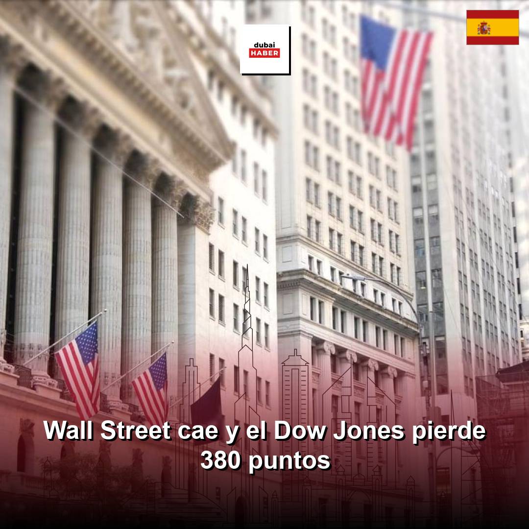 Wall Street cae y el Dow Jones pierde 380 puntos