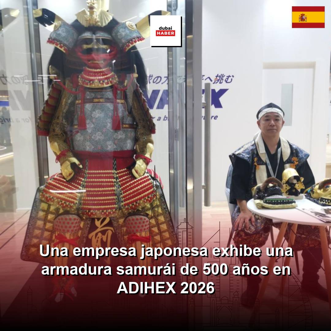 Una empresa japonesa exhibe una armadura samurái de 500 años en ADIHEX 2026