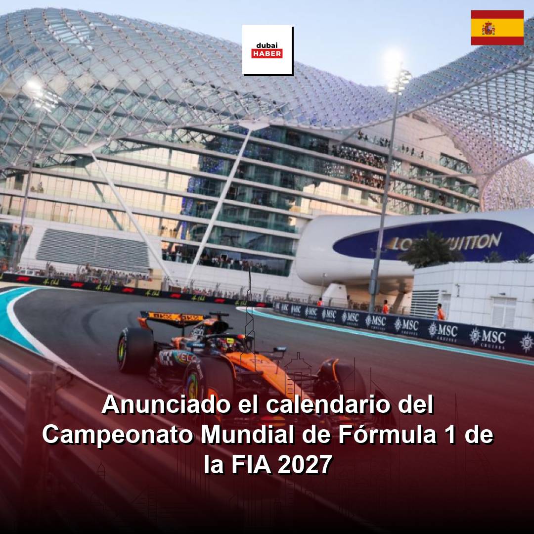 Anunciado el calendario del Campeonato Mundial de Fórmula 1 de la FIA 2027