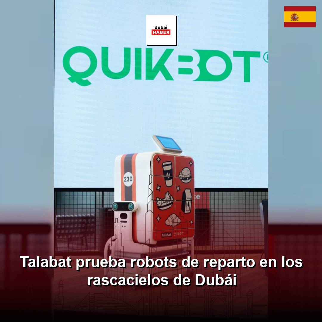 Talabat prueba robots de reparto en los rascacielos de Dubái