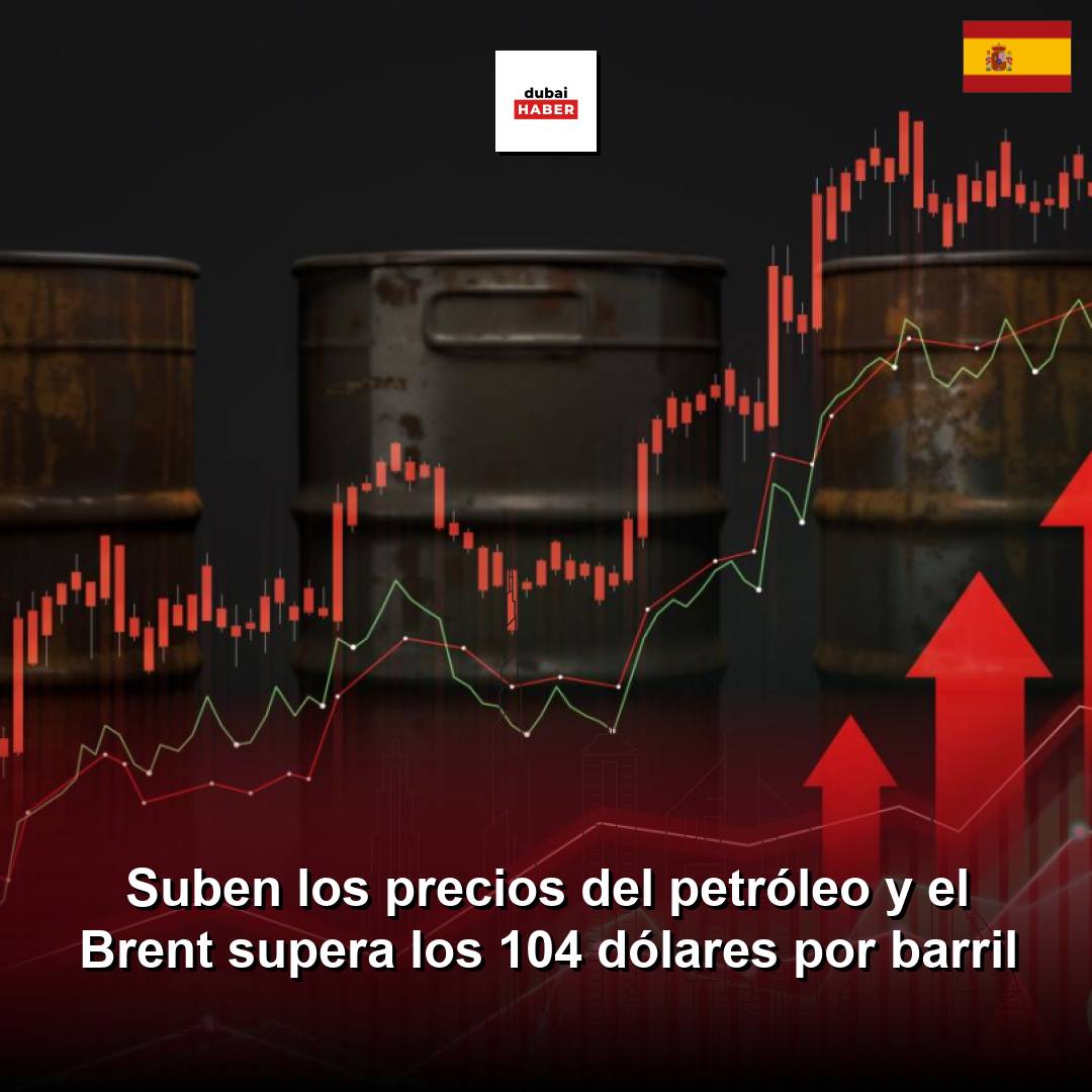 Suben los precios del petróleo y el Brent supera los 104 dólares por barril