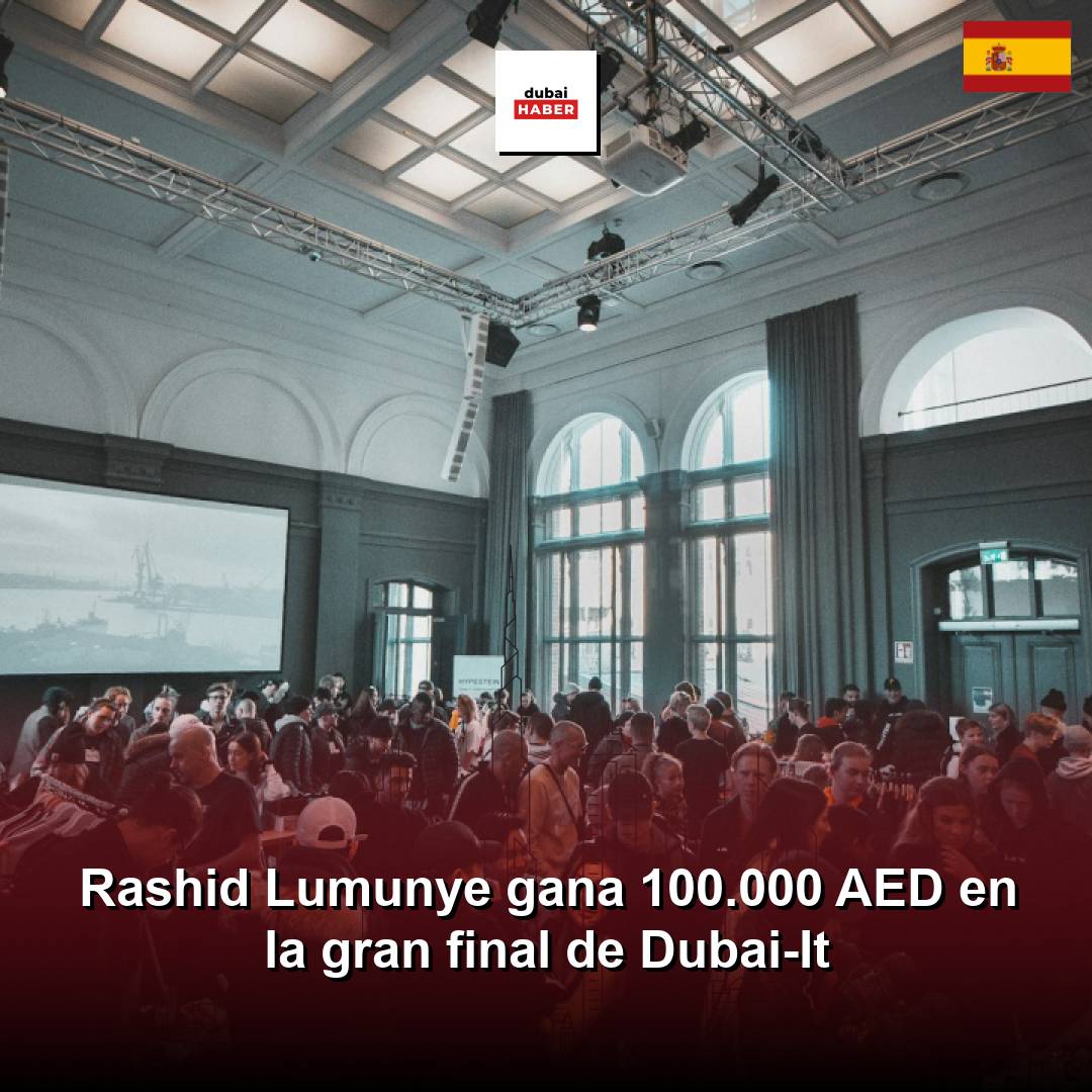 Rashid Lumunye gana 100.000 AED en la gran final de Dubai-It