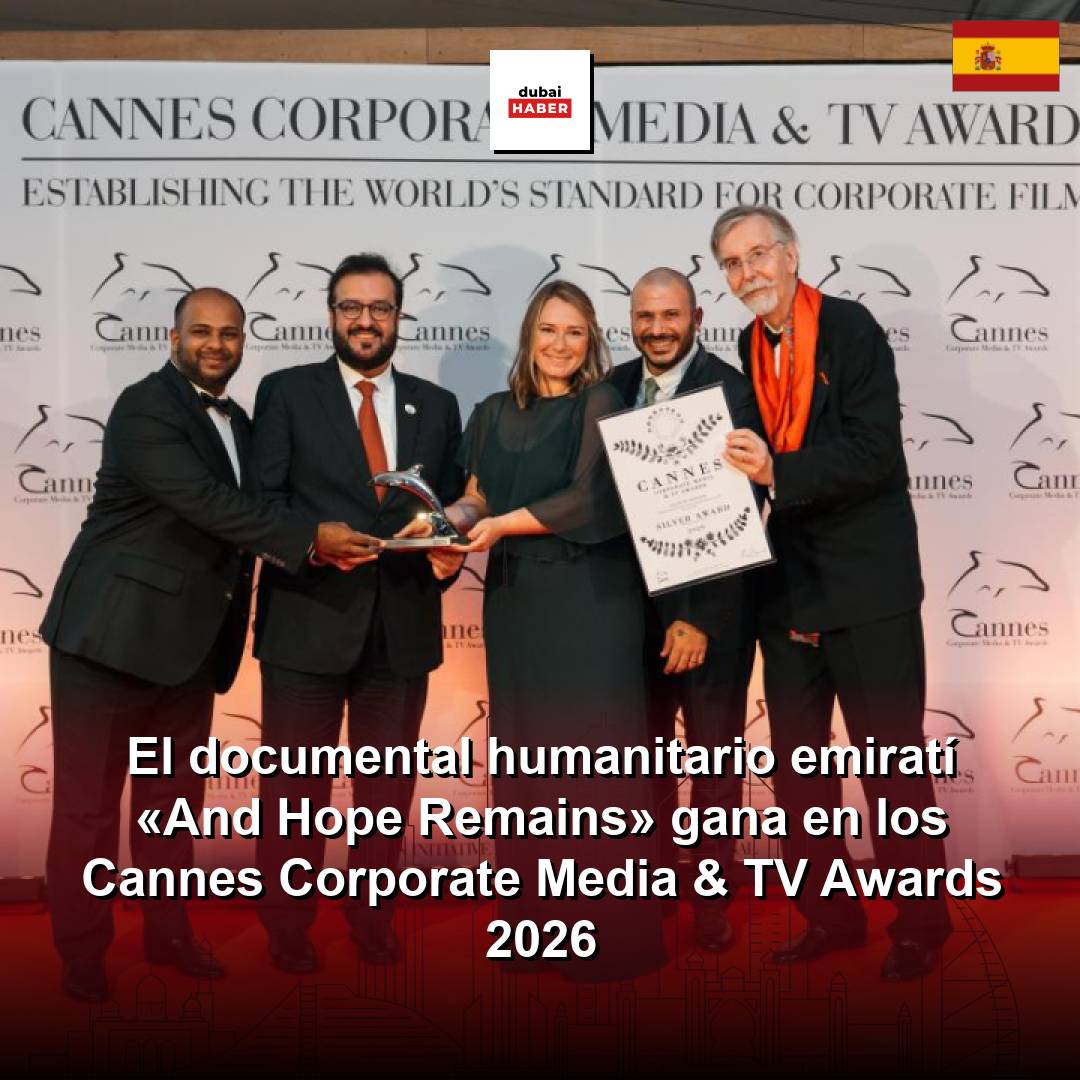 El documental humanitario emiratí «And Hope Remains» gana en los Cannes Corporate Media & TV Awards 2026