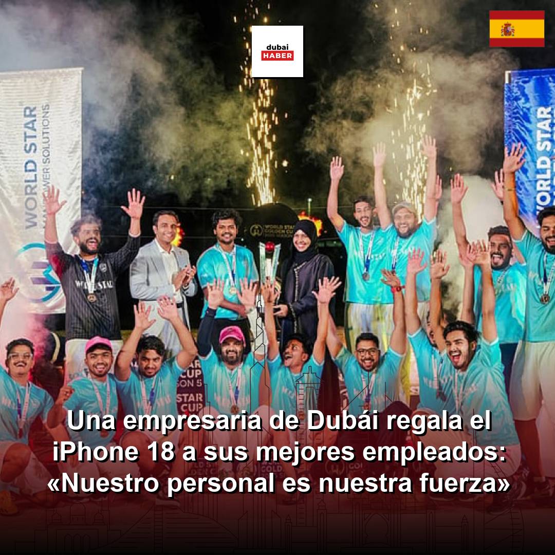 Una empresaria de Dubái regala el iPhone 18 a sus mejores empleados: «Nuestro personal es nuestra fuerza»