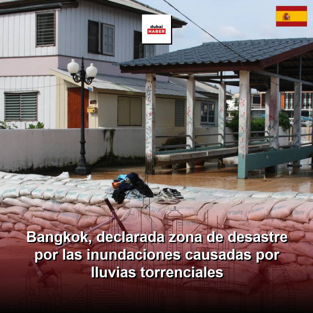 Bangkok, declarada zona de desastre por las inundaciones causadas por lluvias torrenciales