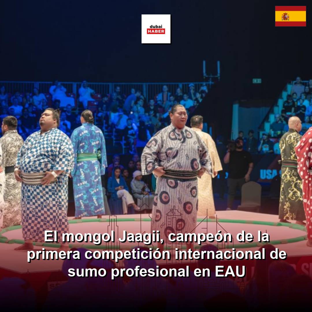 El mongol Jaagii, campeón de la primera competición internacional de sumo profesional en EAU