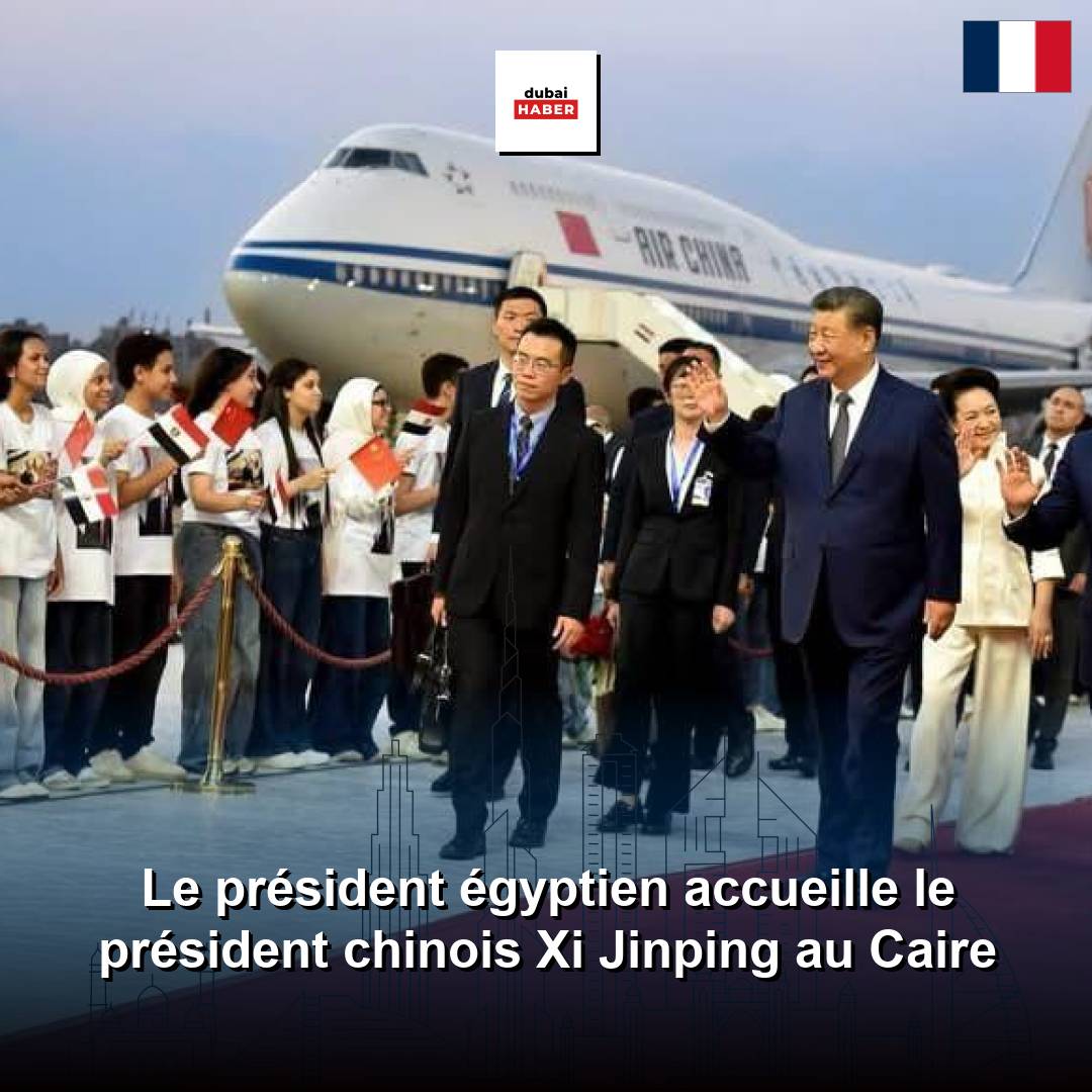 Le président égyptien accueille le président chinois Xi Jinping au Caire
