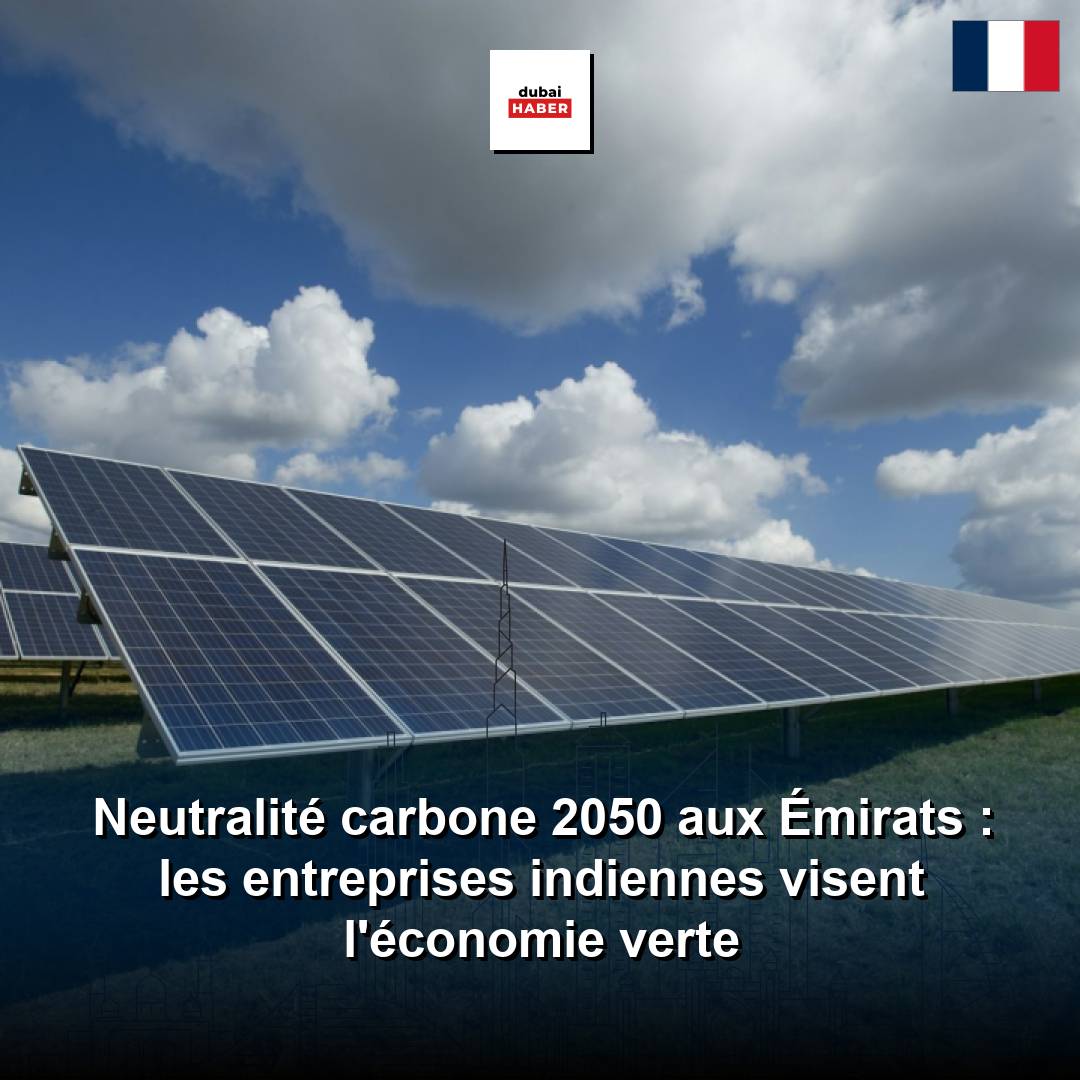 Neutralité carbone 2050 aux Émirats : les entreprises indiennes visent l'économie verte