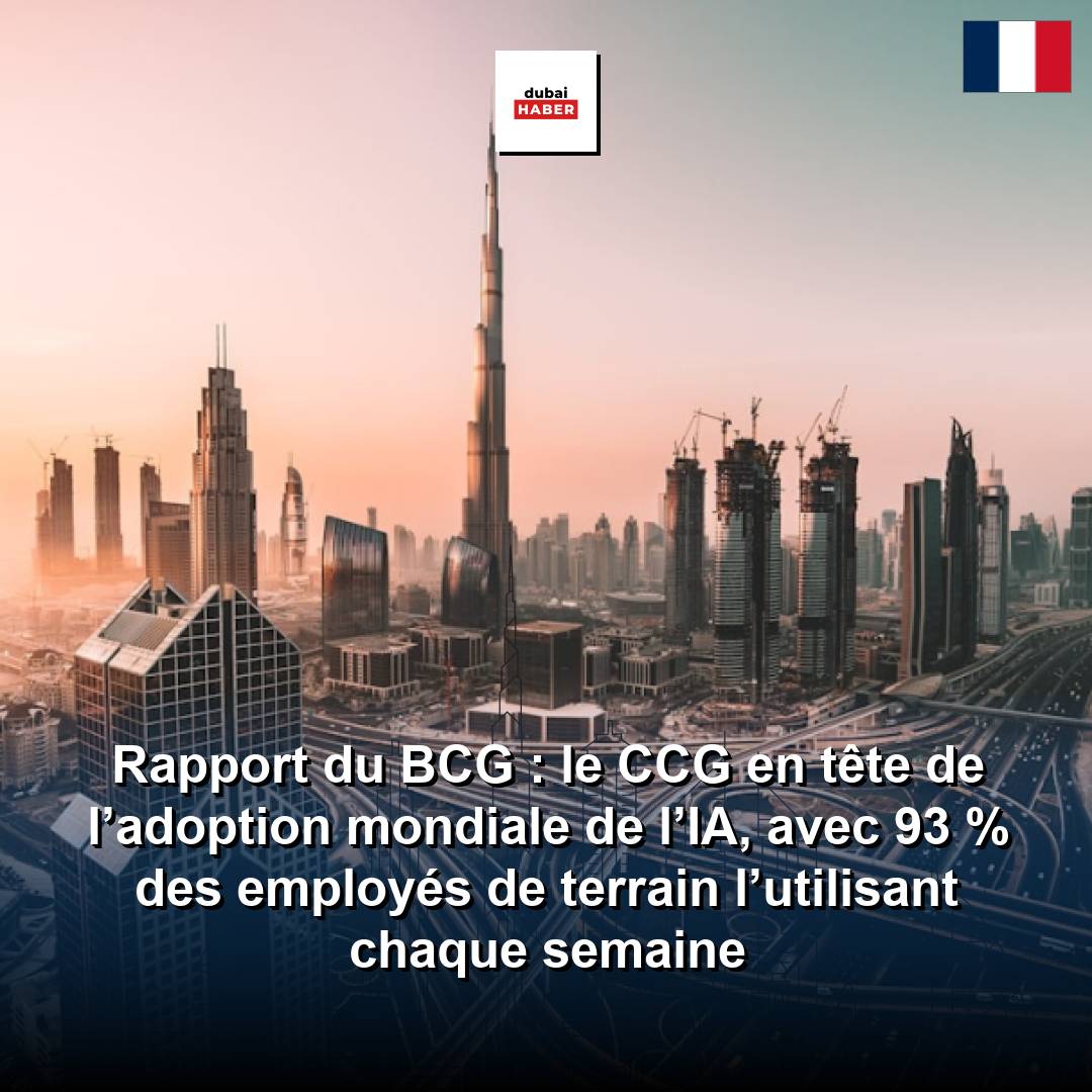 Rapport du BCG : le CCG en tête de l’adoption mondiale de l’IA, avec 93 % des employés de terrain l’utilisant chaque semaine