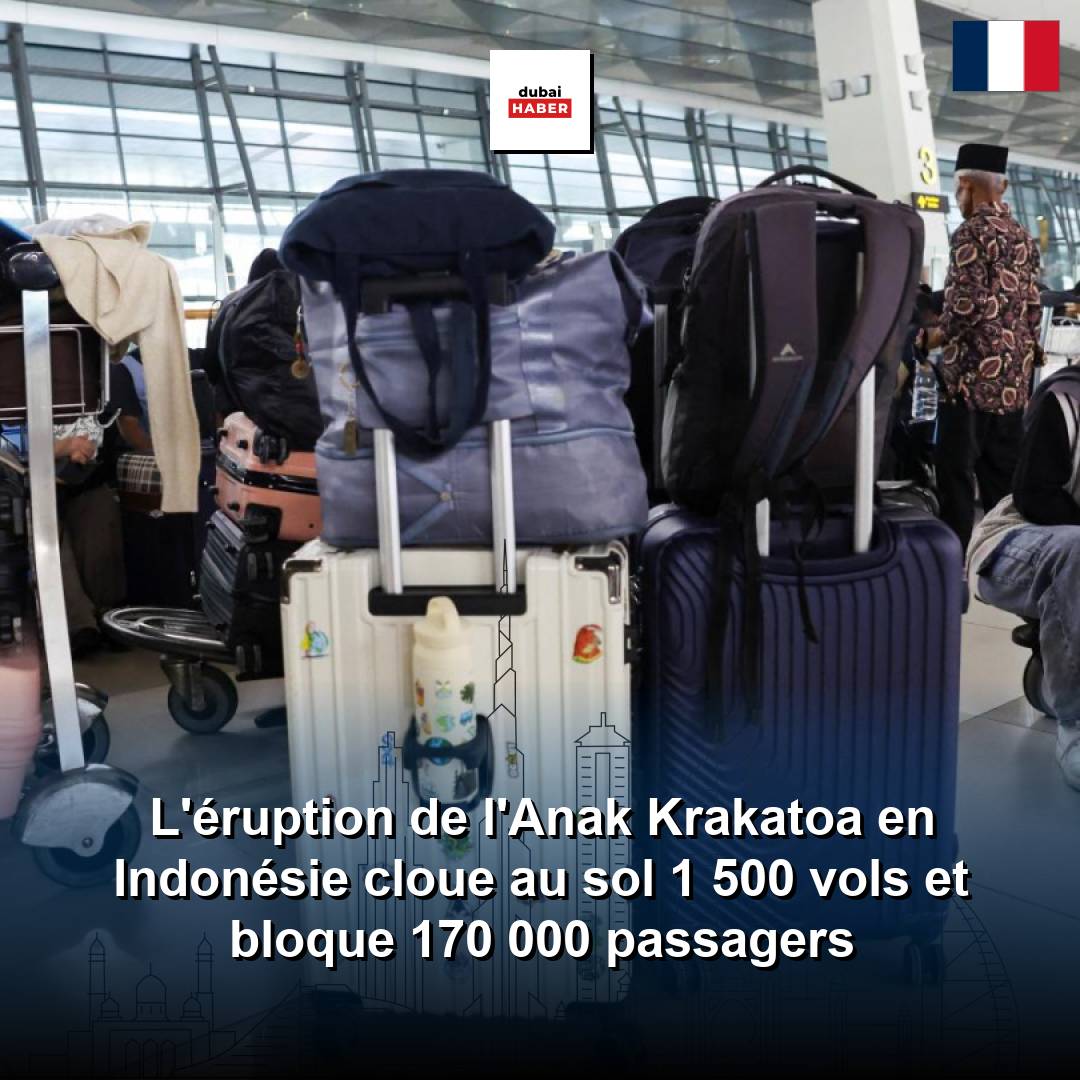 L'éruption de l'Anak Krakatoa en Indonésie cloue au sol 1 500 vols et bloque 170 000 passagers