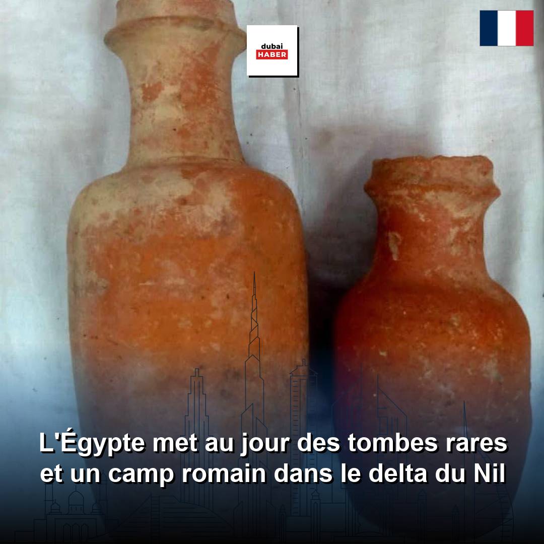 L'Égypte met au jour des tombes rares et un camp romain dans le delta du Nil