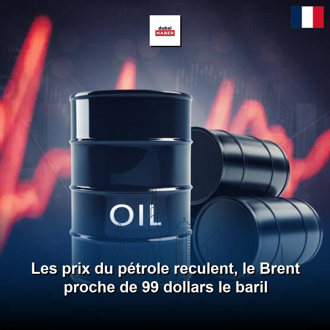 Les prix du pétrole reculent, le Brent proche de 99 dollars le baril