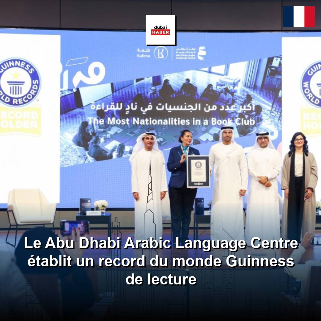 Le Abu Dhabi Arabic Language Centre établit un record du monde Guinness de lecture
