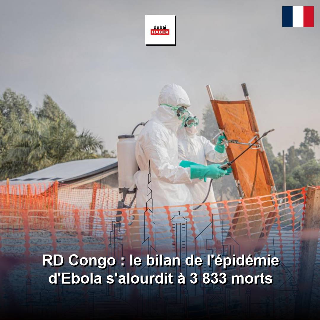 RD Congo : le bilan de l'épidémie d'Ebola s'alourdit à 3 833 morts