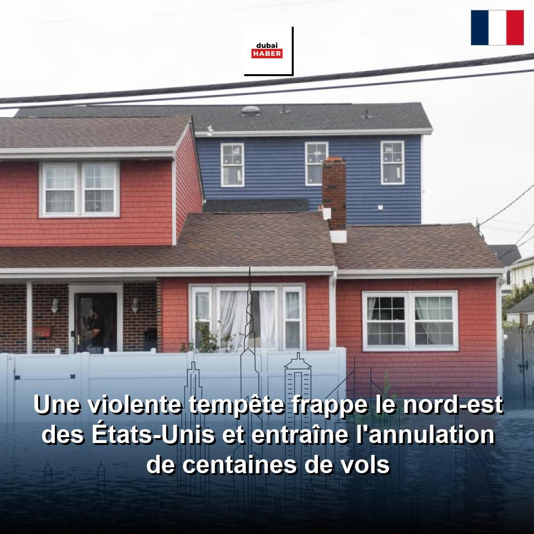 Une violente tempête frappe le nord-est des États-Unis et entraîne l'annulation de centaines de vols