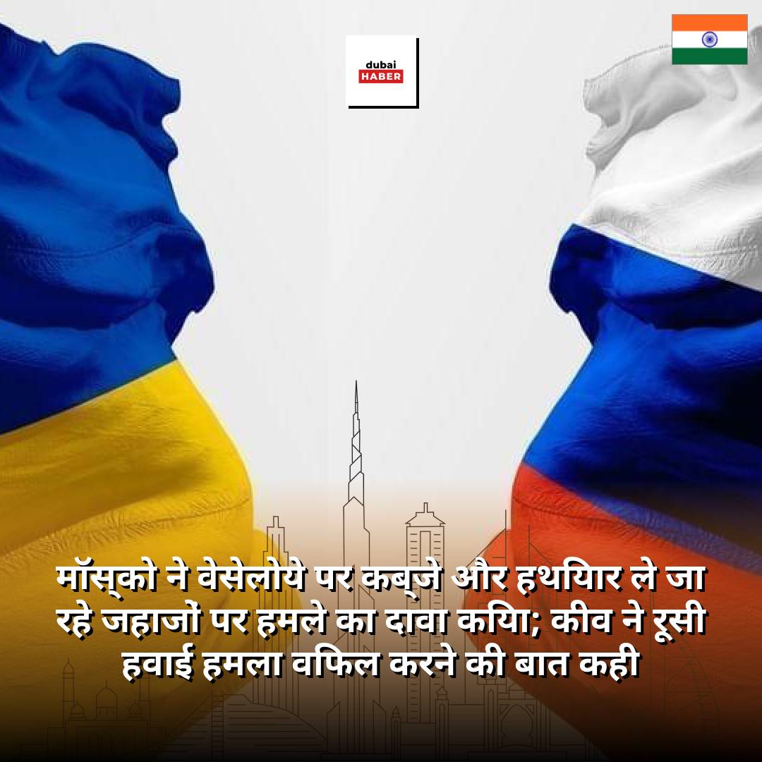 मॉस्को ने वेसेलोये पर कब्जे और हथियार ले जा रहे जहाजों पर हमले का दावा किया; कीव ने रूसी हवाई हमला विफल करने की बात कही