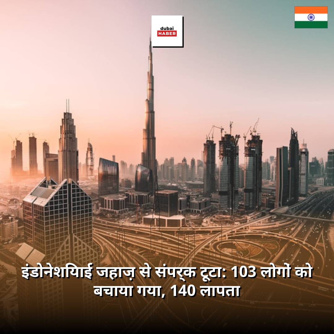 इंडोनेशियाई जहाज़ से संपर्क टूटा: 103 लोगों को बचाया गया, 140 लापता