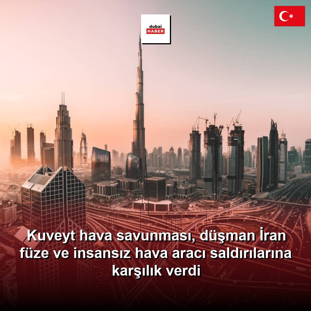 Kuveyt hava savunması, düşman İran füze ve insansız hava aracı saldırılarına karşılık verdi