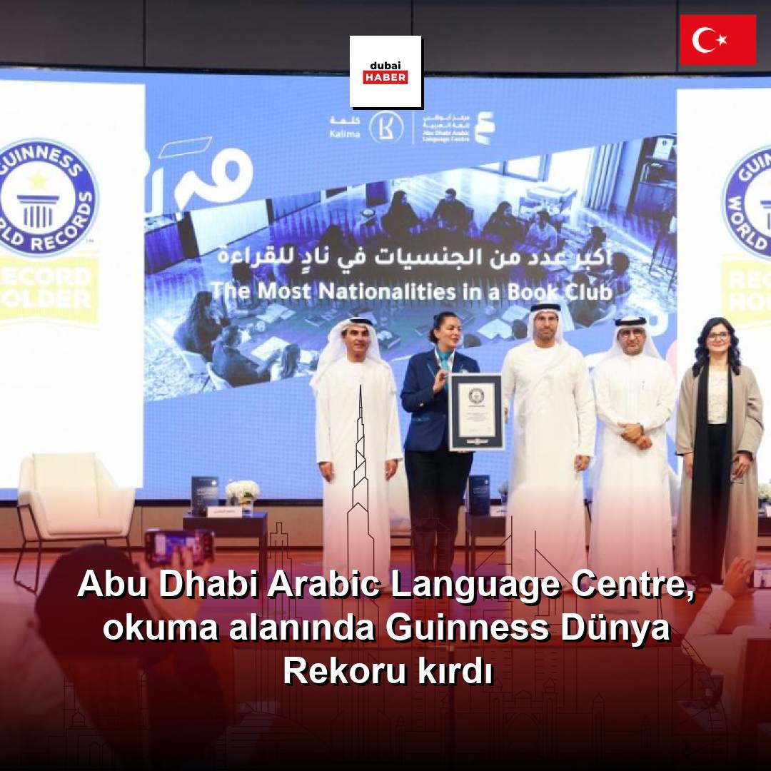 Abu Dhabi Arabic Language Centre, okuma alanında Guinness Dünya Rekoru kırdı