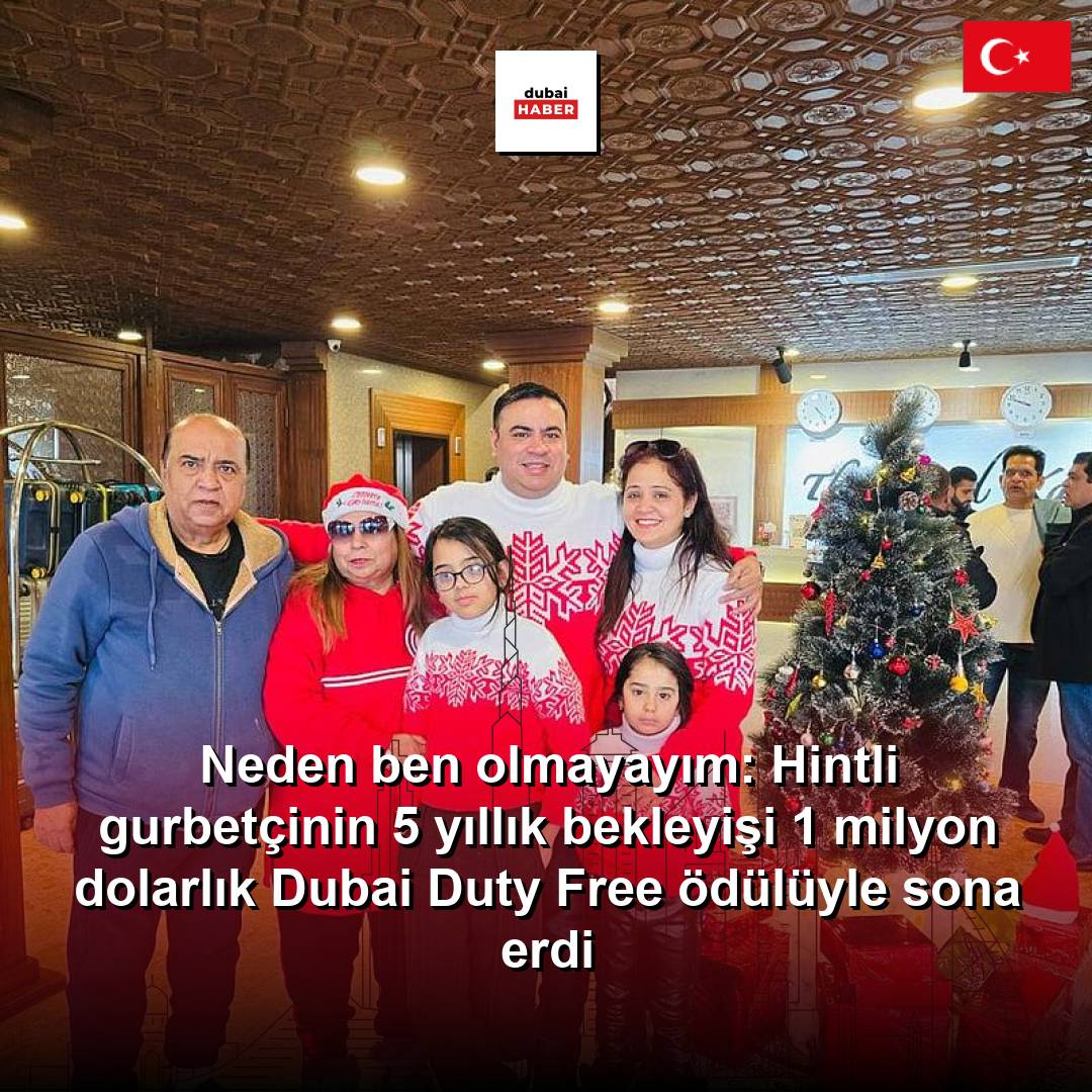 Neden ben olmayayım: Hintli gurbetçinin 5 yıllık bekleyişi 1 milyon dolarlık Dubai Duty Free ödülüyle sona erdi