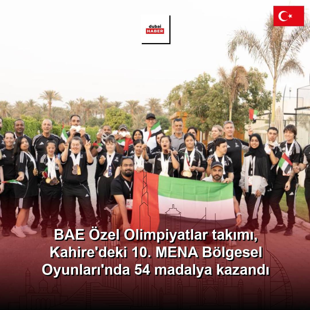 BAE Özel Olimpiyatlar takımı, Kahire'deki 10. MENA Bölgesel Oyunları'nda 54 madalya kazandı