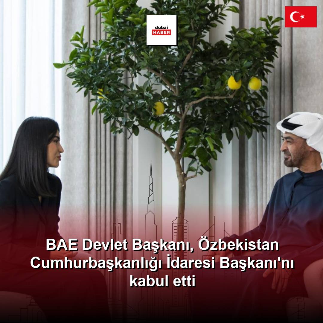 BAE Devlet Başkanı, Özbekistan Cumhurbaşkanlığı İdaresi Başkanı'nı kabul etti